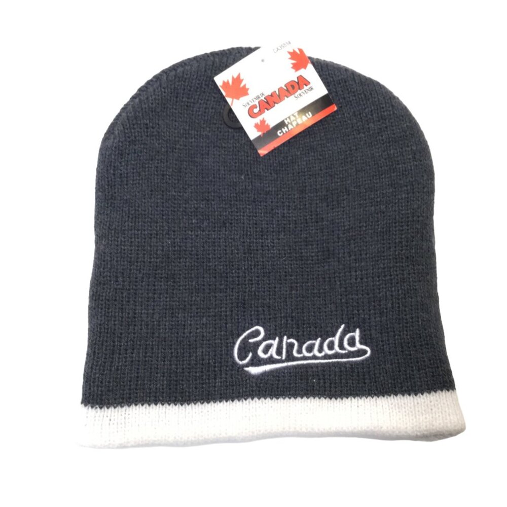 NWT Canada Winter Beanie Hat - Gray - Unisex Adults - CA35514 - One Size 1404-44